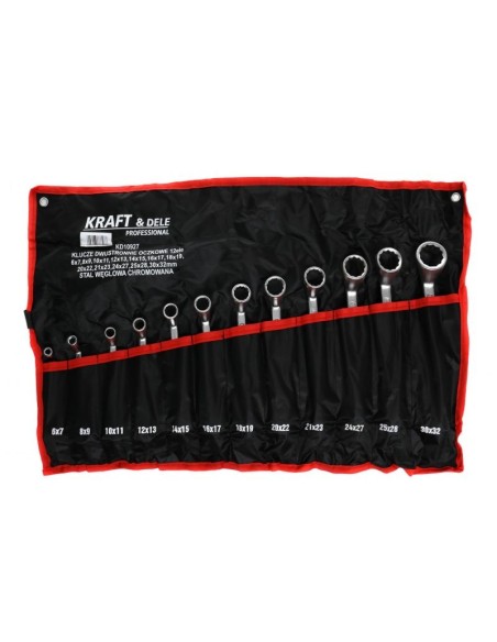 Set chei inelare combinate, 6-32mm 12 buc, KD10927, Kraft&Dele