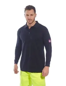 Tricou Polo cu maneci lungi, ignifug, antistatic