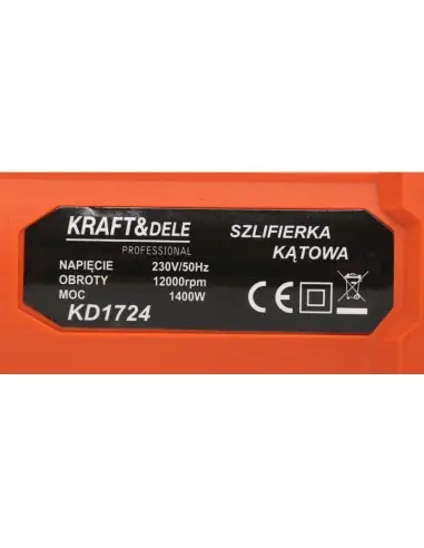 RESIGILAT- Polizor unghiular, 1400W, KD1724, Kraft&Dele