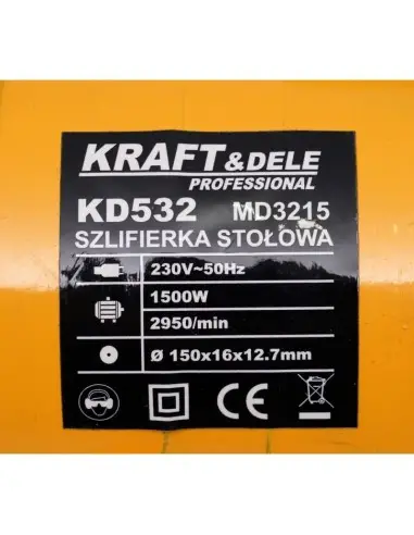 Polizor dublu de banc, 1500W, KD532-Z, Kraft&Dele Polizor dublu de banc, 1500W, KD532-Z, Kraft&Dele