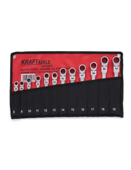 Chei combinate cu clichet, 12 buc, KD10947, Kraft&Dele