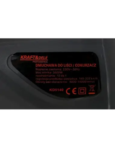 Suflanta/aspirator de gradina, 3600W, KD5140, Kraft&Dele