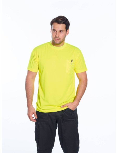 Tricou Day-Vis cu Maneci Scurte si Buzunar