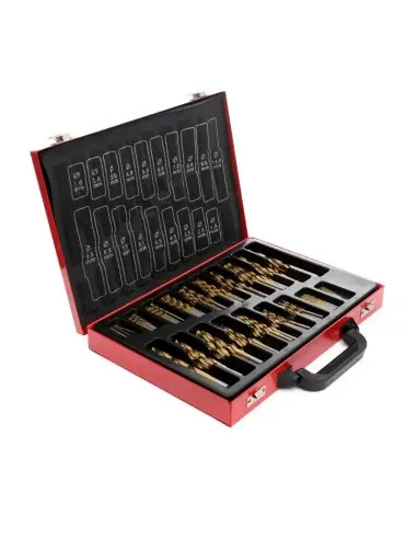 Set burghie din titan, HSS pentru metal 170 buc, KD991, Kraft&Dele Set burghie din titan, HSS pentru metal 170 buc, KD991, Kraft&Dele