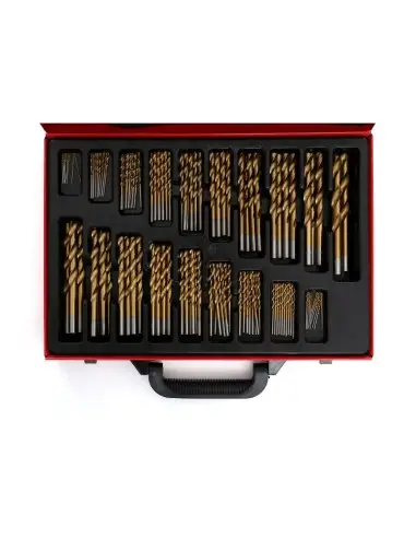 Set burghie din titan, HSS pentru metal 170 buc, KD991, Kraft&Dele Set burghie din titan, HSS pentru metal 170 buc, KD991, Kraft&Dele