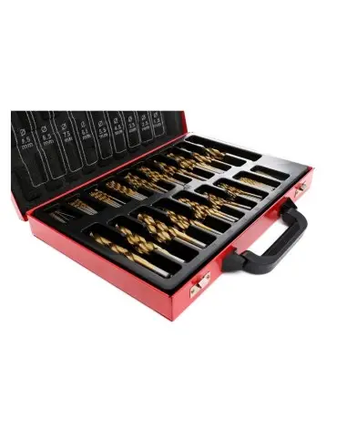 Set burghie din titan, HSS pentru metal 170 buc, KD991, Kraft&Dele Set burghie din titan, HSS pentru metal 170 buc, KD991, Kraft&Dele