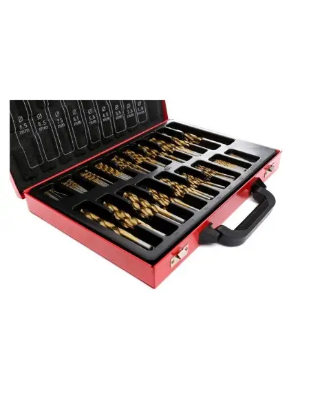 Set burghie din titan, HSS pentru metal 170 buc, KD991, Kraft&Dele Set burghie din titan, HSS pentru metal 170 buc, KD991, Kraft&Dele
