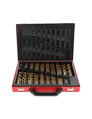 Set burghie din titan, HSS pentru metal 170 buc, KD991, Kraft&Dele Set burghie din titan, HSS pentru metal 170 buc, KD991, Kraft&Dele