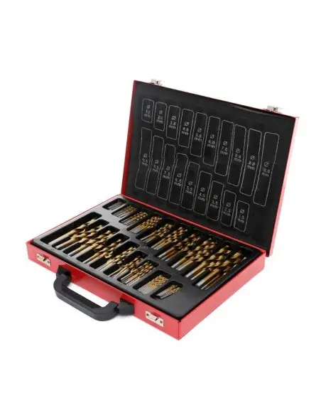 Set burghie din titan, HSS pentru metal 170 buc, KD991, Kraft&Dele Set burghie din titan, HSS pentru metal 170 buc, KD991, Kraft&Dele