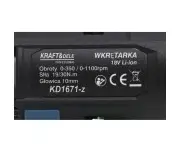 Autofiletanta, 2 acumulatori 18V 1300Ah, KD1671-Z, Kraft&Dele