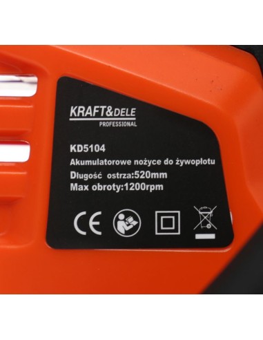 Masina de tuns gard viu, 520mm, KD5104, Kraft&Dele