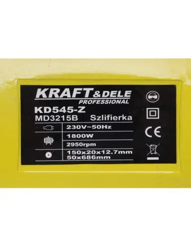 Polizor de banc, 1800W 900rpm, KD545-Z, Kraft&Dele