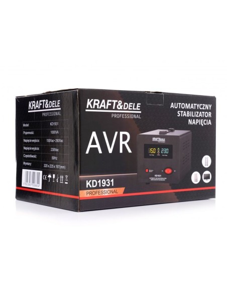 Stabilizator de tensiune, AVR 1000VA 230V, KD1931, Kraft&Dele
