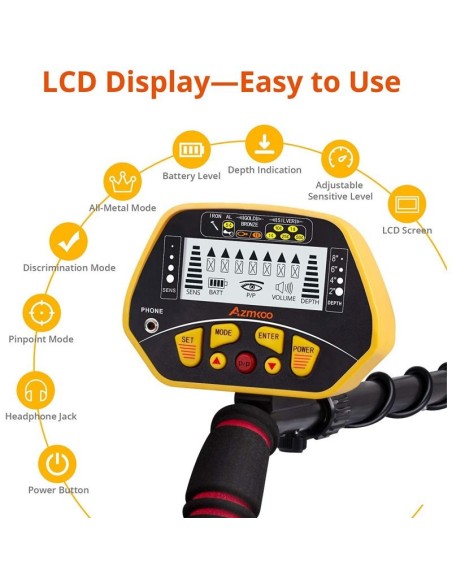 Detector de metale, 8", KD10409, Kraft&Dele