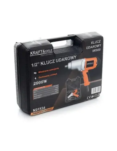 Pistol impact electric, 2000W 800Nm, KD1534, Kraft&Dele