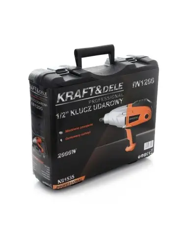 Pistol impact reglare, 2000W 800Nm LCD, KD1535, Kraft&Dele