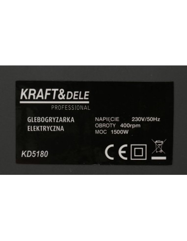 Electrocultor, 1500W, KD5180, Kraft&Dele