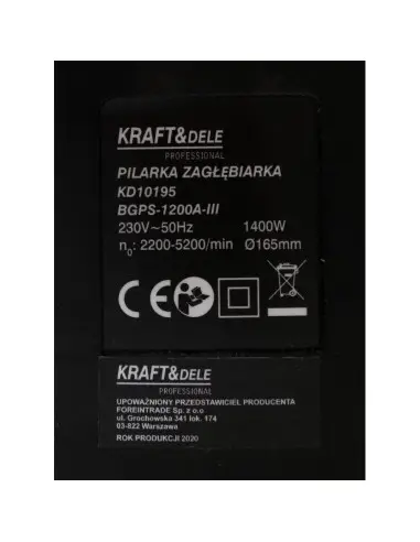 Fierastrau circular manual, cu laser 1400W, KD10195, Kraft&Dele Fierastrau circular manual, cu laser 1400W, KD10195, Kraft&Dele