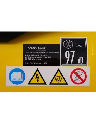 Compresor fara ulei, 24L 8bar, KD1416, Kraft&Dele