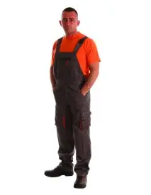 Salopeta de protectie Rock Safety culoare Gri/Orange