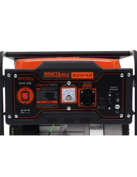 Generator curent monofazat, 1.5kW/1.7kW, KD3142, Kraft&Dele