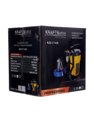 Aparat de vopsit, 1550W 1500 rpm, KD1748, Kraft&Dele