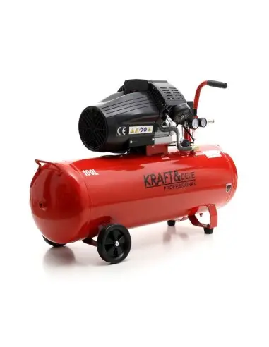 Compresor de aer industrial, 100L 2 pistoane, KD1480, Kraft&Dele Compresor de aer industrial, 100L 2 pistoane, KD1480, Kraft&Dele