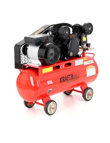 Compresor de aer industrial, 50L 2 pistoane, KD403, Kraft&Dele Compresor de aer industrial, 50L 2 pistoane, KD403, Kraft&Dele