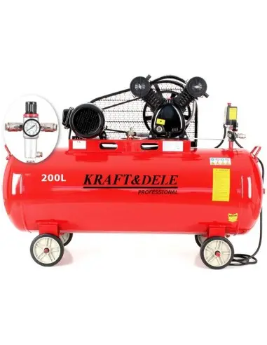 Compresor ulei, 200L 2 pistoane, KD1473, Kraft&Dele