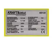 Generator curent invertor, 1.9 kW, KD133, Kraft&Dele