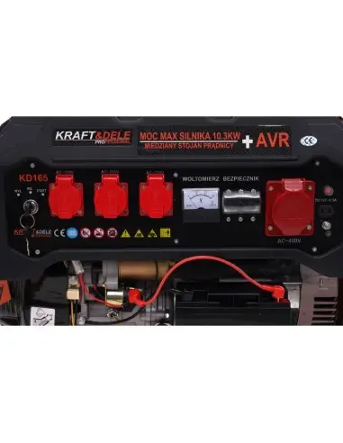 Generator de curent, 5500W 12/230V/380V, KD165, Kraft&Dele