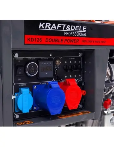 Generator curent diesel, 8KW 80% 230/380V, KD126, Kraft&Dele