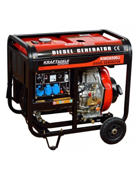 Generator curent diesel, 6500W 12/230V, KD122, Kraft&Dele