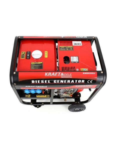 Generator curent diesel, 6500W 12/230V, KD122, Kraft&Dele