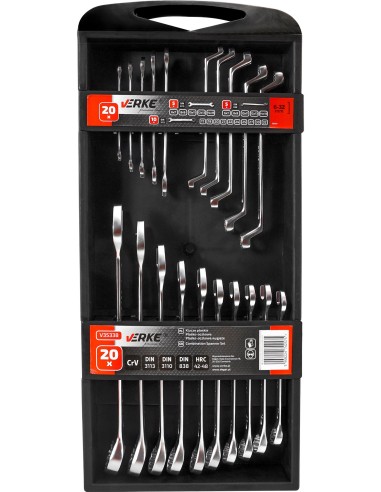 Set chei fixe, Verke, 20 piese 6-32mm, V35338 Set chei fixe, Verke, 20 piese 6-32mm, V35338