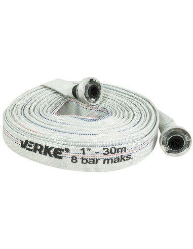 Furtun apa, tip pompier cu conectori 30M, V60122, Verke Furtun apa, tip pompier cu conectori 30M, V60122, Verke