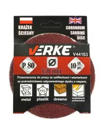 Set 10 discuri textile, panza abraziva, V44183, Verke