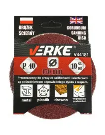 Set 10 discuri textile, panza abraziva, V44181, Verke