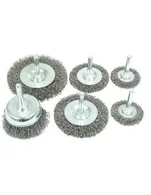 Set perii inox, pentru bormasina 6 buc, V05260, Verke