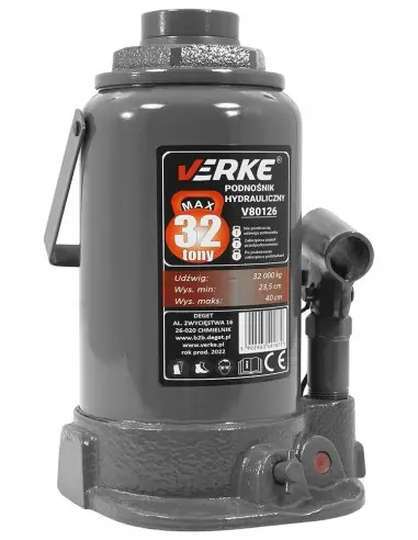Cric hidraulic tip butelie, 32 tone, V80126, Verke Cric hidraulic tip butelie, 32 tone, V80126, Verke