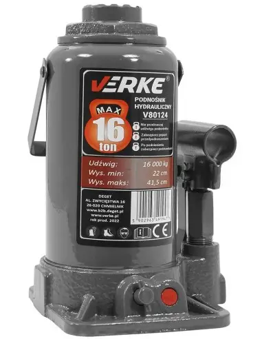 Cric hidraulic, tip butelie 16T, V80124, Verke