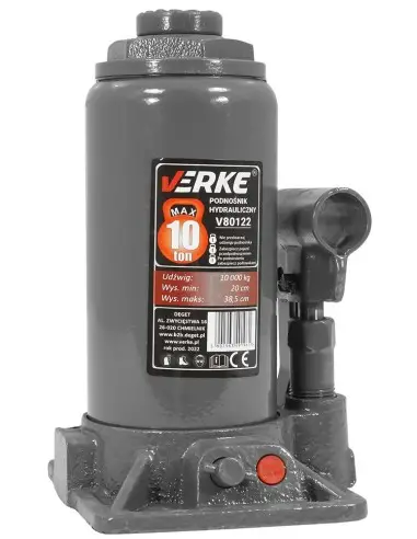 Cric auto, cilindru ridicare auto 10T, V80122, Verke