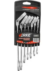 Set chei combinate, cu clichet 7 buc, V35401, Verke