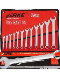 Set chei combinate, Verke, 12 bucati, 6-22 mm, V35300