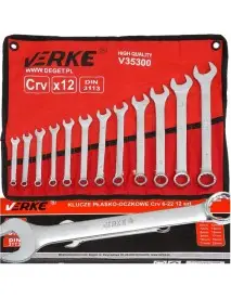 Set chei combinate, Verke, 12 bucati, 6-22 mm, V35300