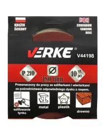 Disc abrazic, 180mm P210 10buc, V44198, Verke