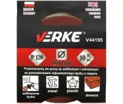 Disc abraziv, 180mm P120 10buc, V44195, Verke