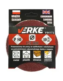 Disc abraziv, 125mm 10buc, V44173, Verke