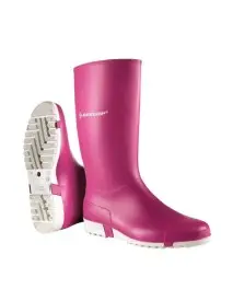 Cizme de protectie, din PVC roz, Dunlop
