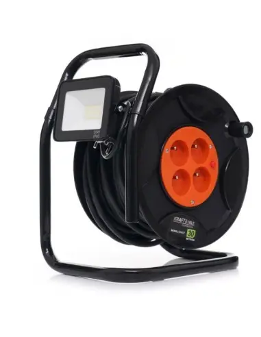 Prelungitor cu tambur, 30m cu LED, KD4037, Kraft&Dele